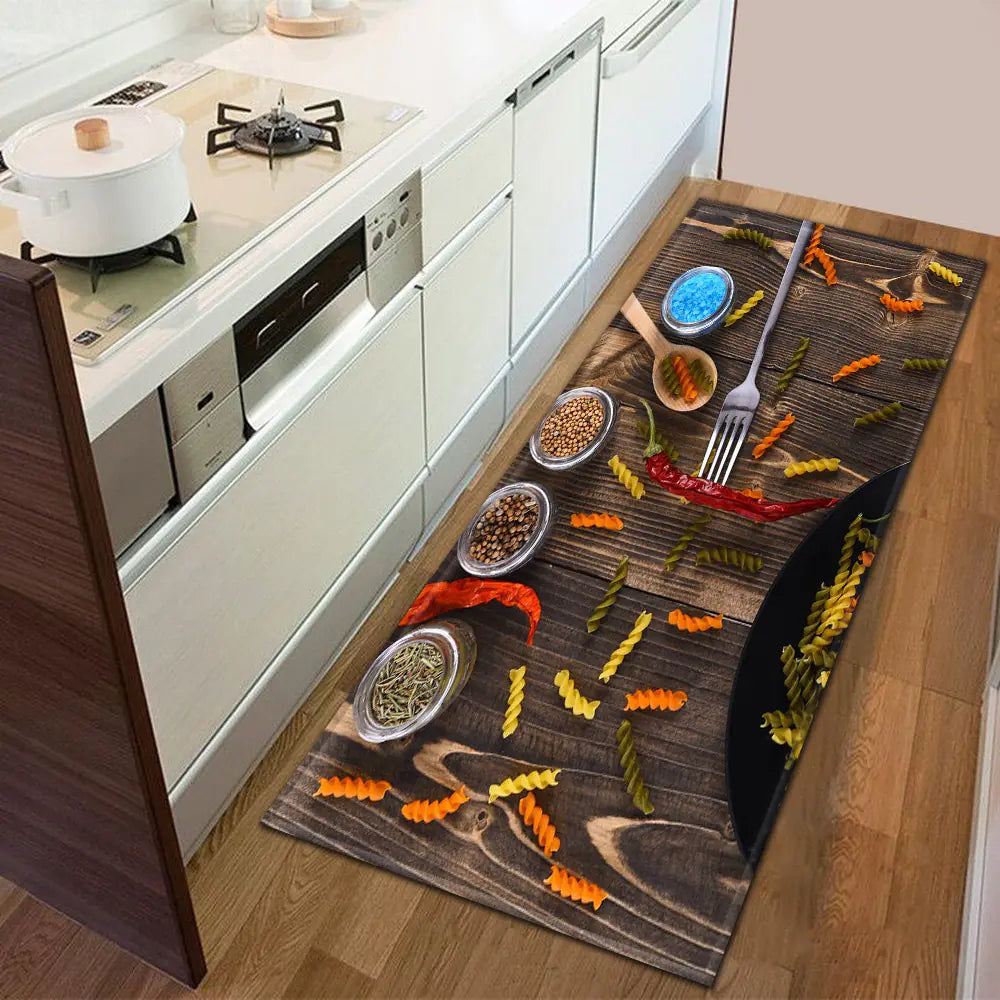 Cross-Border Amazon Faux Cashmere Kitchen Runner Mat