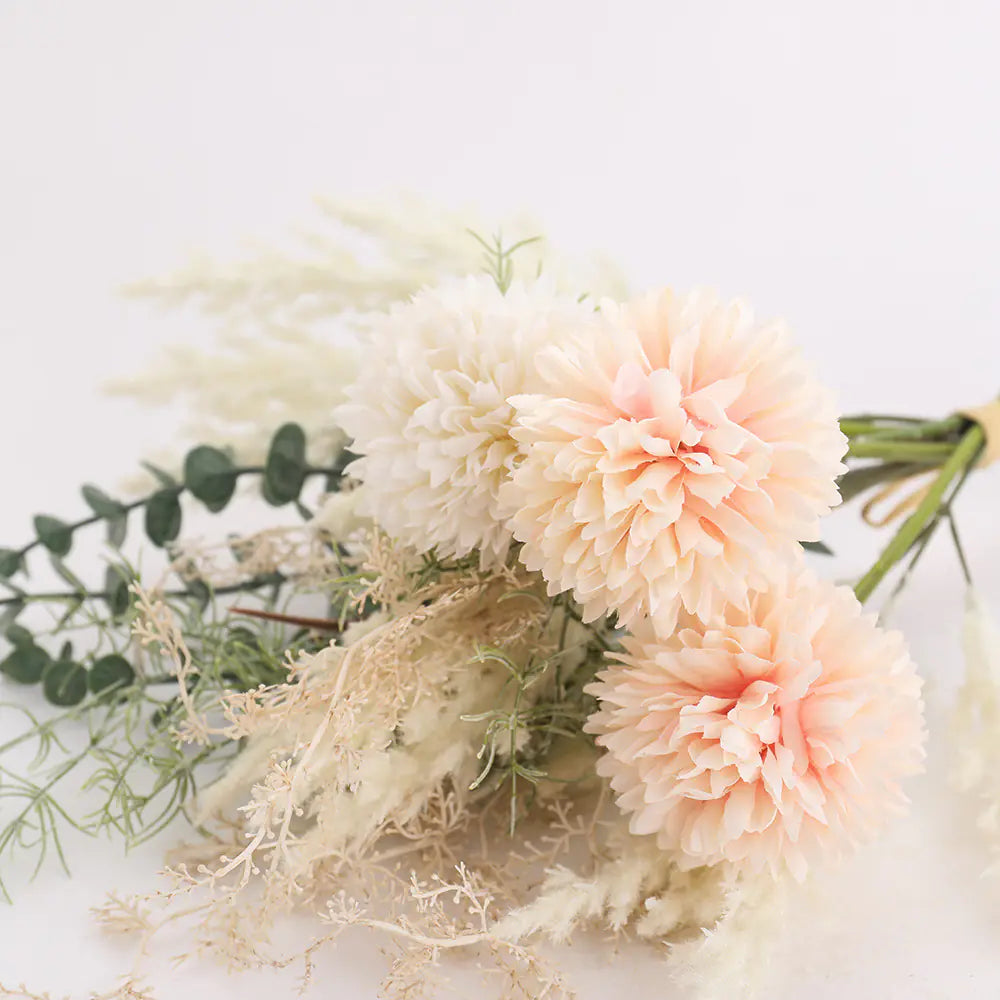 Artificial Flower Bouquet with 3 Heads for Home Decor