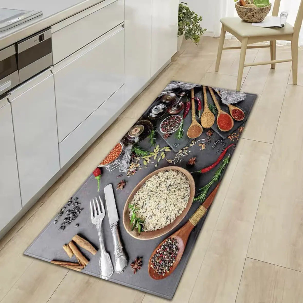 Cross-Border Amazon Faux Cashmere Kitchen Runner Mat