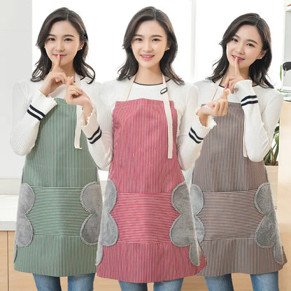 Thick Kitchen Apron - Korean Style Adult Workwear