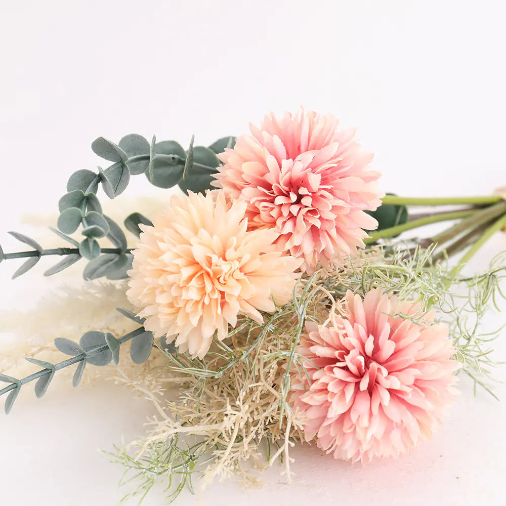 Artificial Flower Bouquet with 3 Heads for Home Decor
