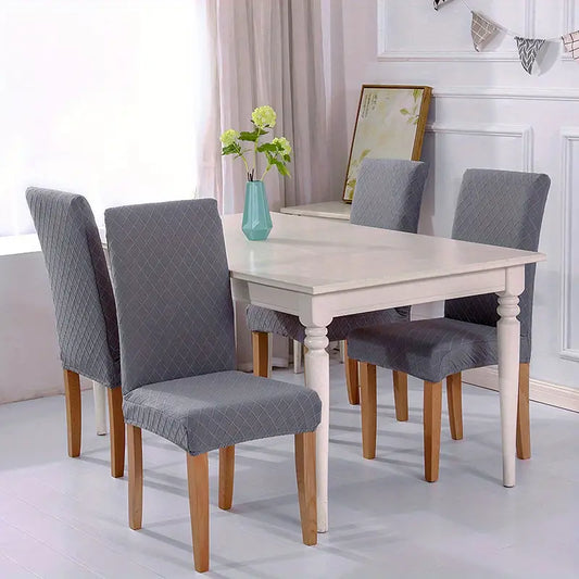 Stretch Jacquard Chair Covers for Dining Room (1-6 pcs)